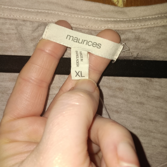 Maurices Beige Graphic Tee - Picture 2 of 5